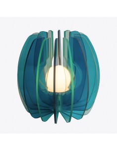 Vesta Home - Lampada Grande - Iride·blu·ø20 X 33 H Cm Th 8 Mm 2