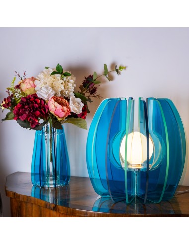 Vesta Home - Lampada Grande - Iride·blu·ø20 X 33 H Cm Th 8 Mm
