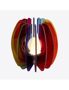 Vesta Home - Lampada Grande - Iride·multicolor·ø20 X 33 H Cm Th 8 Mm