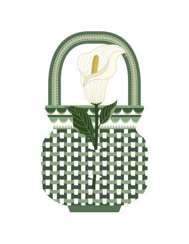 Vesta Home - Bomboniera - Calla Kit 6 Pz·bianco·8,6 X 20,4 H Cm Th. 3 Mm