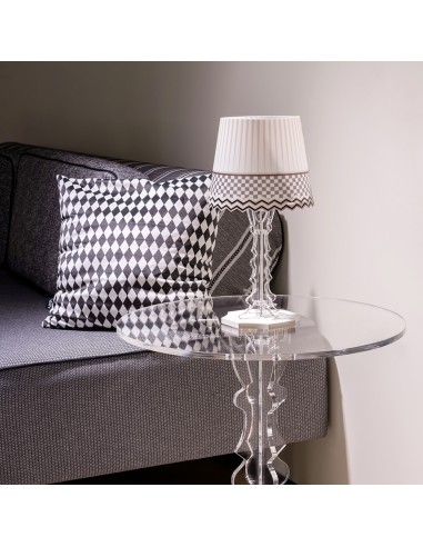 Vesta Home - Lampada da Tavolo Piccola Brighella·basic·18,5 X 18,5 X 35 H Th. Legs 6 Mm Th. Base: 10 Mm