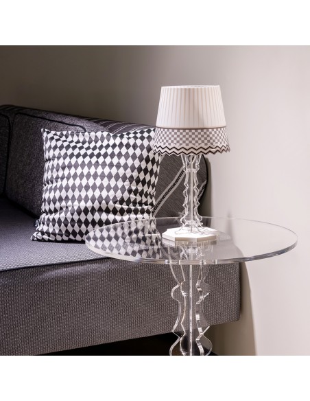 Vesta Home - Lampada da Tavolo Piccola Brighella·basic·18,5 X 18,5 X 35 H Th. Legs 6 Mm Th. Base: 10 Mm