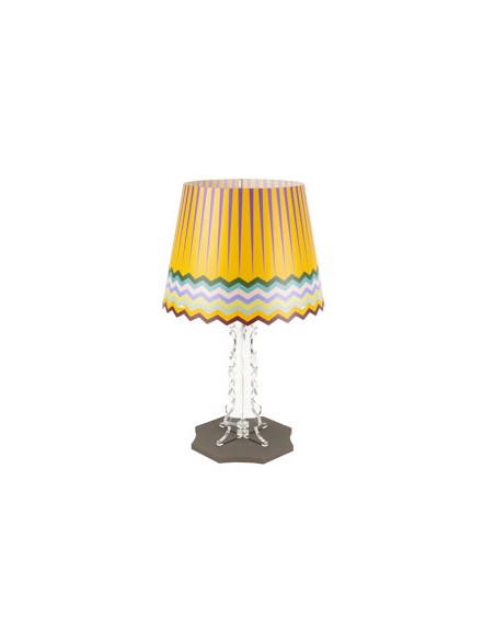 Vesta Home - Lampada da Tavolo Grande Brighella·rainbow·31 X 31 X 52 H Th. Legs 8 Mm Th. Base 12 Mm