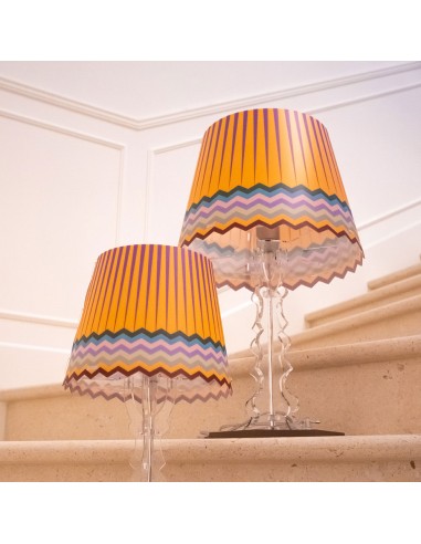 Vesta Home - Lampada da Tavolo Grande Brighella·rainbow·31 X 31 X 52 H Th. Legs 8 Mm Th. Base 12 Mm