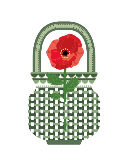 Vesta Home - Bomboniera - Papavero Kit 6 Pz·rosso·5,3 X 20,5 H Cm Th. 3 Mm