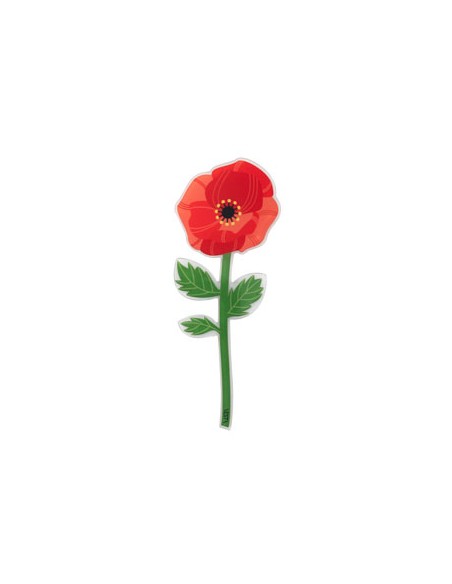 Vesta Home - Bomboniera - Papavero Kit 6 Pz·rosso·5,3 X 20,5 H Cm Th. 3 Mm