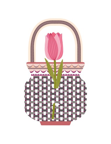 Vesta Home - Bomboniera - Tulipano Kit 6 Pz·rosa·5,3 X 20,5 H Cm Th. 3 Mm