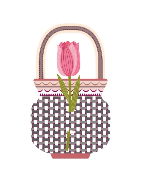 Vesta Home - Bomboniera - Tulipano Kit 6 Pz·rosa·5,3 X 20,5 H Cm Th. 3 Mm