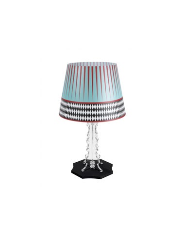 Vesta Home - Lampada da Tavolo Grande Brighella·foulard·31 X 31 X 52 H Th. Legs 8 Mm Th. Base 12 Mm