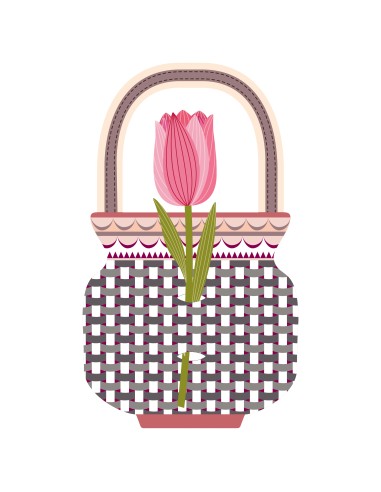 Vesta Home - Bomboniera - Tulipano Kit 6 Pz·rosa·5,3 X 20,5 H Cm Th. 3 Mm