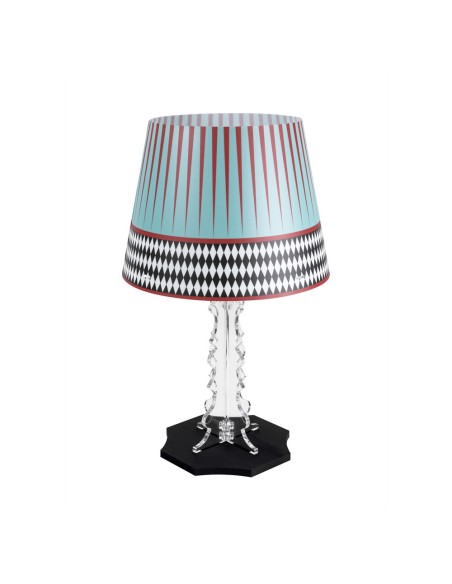 Vesta Home - Lampada da Tavolo Grande Brighella·foulard·31 X 31 X 52 H Th. Legs 8 Mm Th. Base 12 Mm