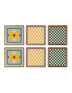 Vesta Home - Sottobicchiere Quadrato·rainbow·10 X 10 H Th. 3 Mm 2