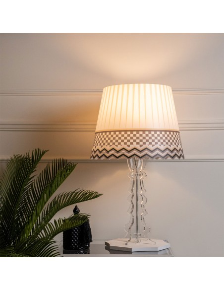 Vesta Home - Lampada da Tavolo Grande Brighella·basic·31 X 31 X 52 H Th. Legs 8 Mm Th. Base 12 Mm