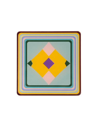 Vesta Home - Sottobicchiere Quadrato·rainbow·10 X 10 H Th. 3 Mm