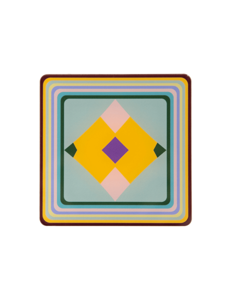 Vesta Home - Sottobicchiere Quadrato·rainbow·10 X 10 H Th. 3 Mm