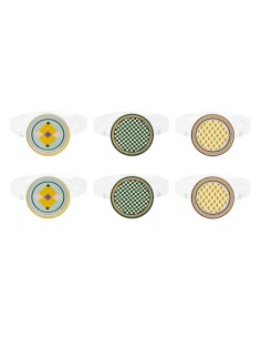 Vesta Home - Kit Allaccia Tovaglioli Tondo·rainbow·4 X 4 X 5,5 H Cm Th. Ring 6 Mm 2