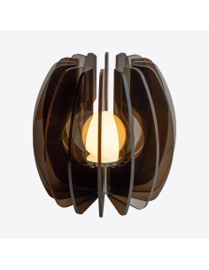 Vesta Home - Lampada Grande - Iride·marrone·ø20 X 33 H Cm Th 8 Mm