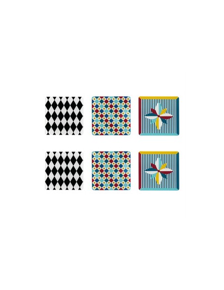 Vesta Home - Sottobicchiere Quadrato·foulard·10 X 10 H Th. 3 Mm