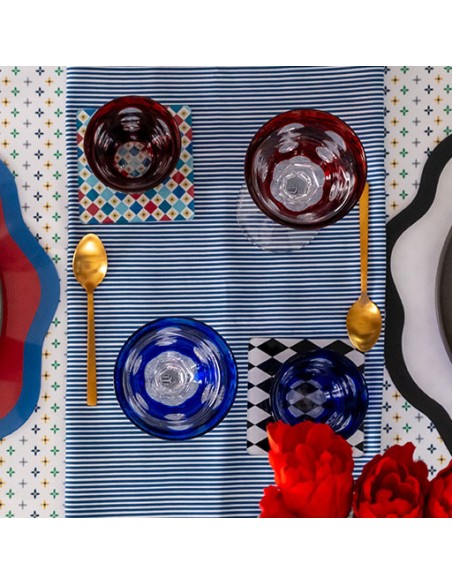 Vesta Home - Sottobicchiere Quadrato·foulard·10 X 10 H Th. 3 Mm