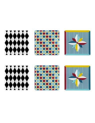 Vesta Home - Sottobicchiere Quadrato·foulard·10 X 10 H Th. 3 Mm