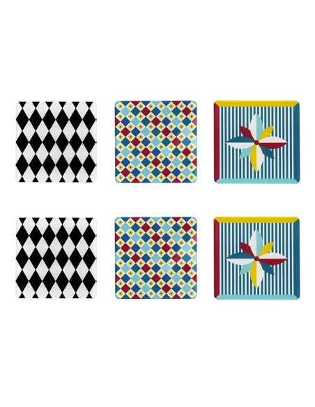 Vesta Home - Sottobicchiere Quadrato·foulard·10 X 10 H Th. 3 Mm