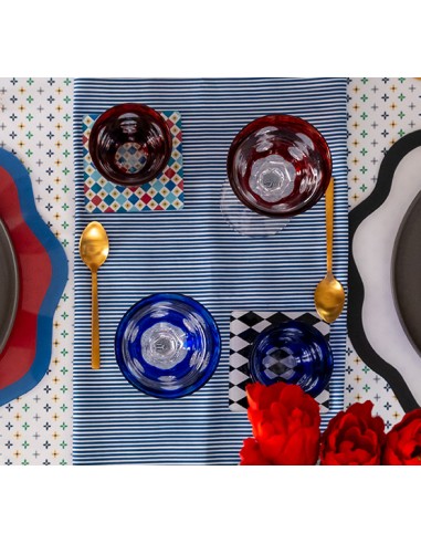 Vesta Home - Sottobicchiere Quadrato·foulard·10 X 10 H Th. 3 Mm