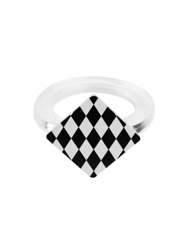 Vesta Home - Kit Allaccia Tovaglioli Rombo·foulard·4 X 4 X 5,5 H Cm Th. Ring 6 Mm