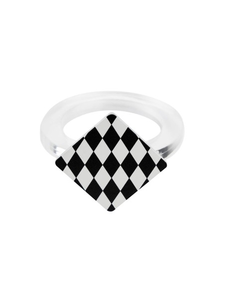 Vesta Home - Kit Allaccia Tovaglioli Rombo·foulard·4 X 4 X 5,5 H Cm Th. Ring 6 Mm