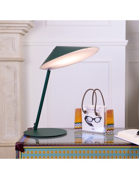 Vesta Home - Lampada da Tavolo Gong Work·verdone·ø30 X 48 H