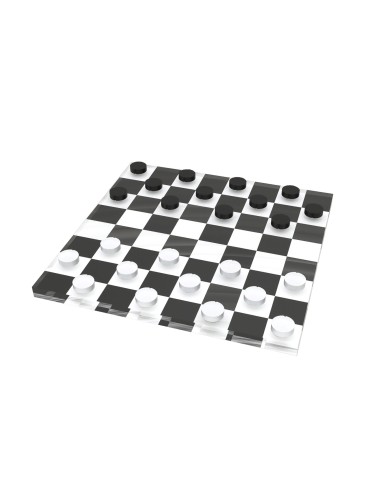 Vesta Home - Mini Dama·bianco/nero·15 X 15 Cm Th. 10 Mm