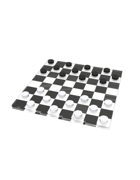 Vesta Home - Mini Dama·bianco/nero·15 X 15 Cm Th. 10 Mm