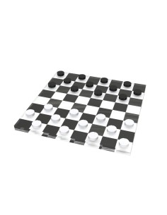 Vesta Home - Mini Dama·bianco/nero·15 X 15 Cm Th. 10 Mm