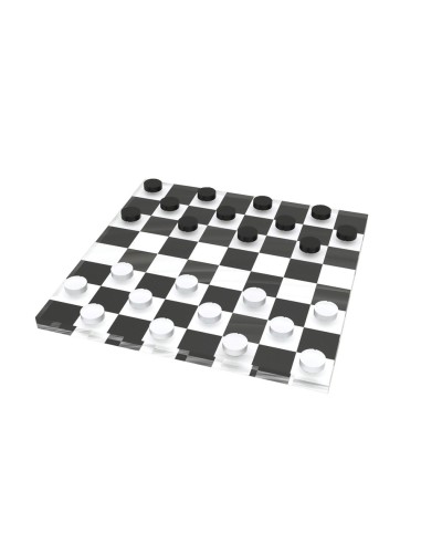 Vesta Home - Mini Dama·bianco/nero·15 X 15 Cm Th. 10 Mm
