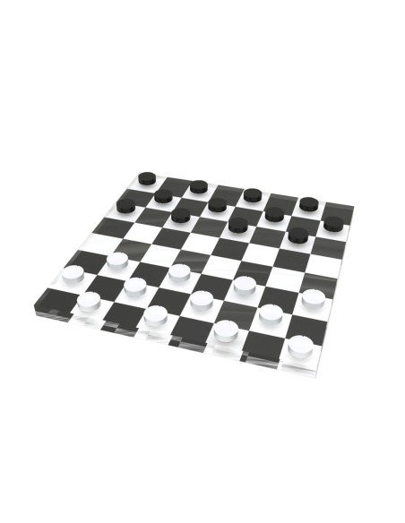 Vesta Home - Mini Dama·bianco/nero·15 X 15 Cm Th. 10 Mm