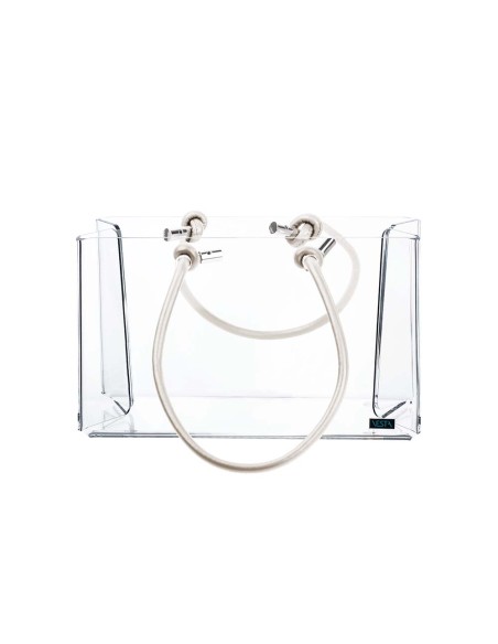Vesta Home - Shopper Piccola Charlotte·avorio·20 X 14 X 12 H Th. 4 Mm