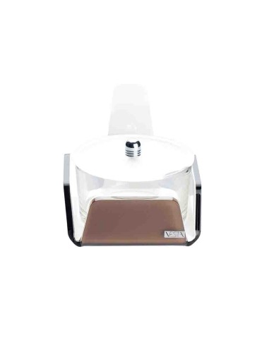 Vesta Home - Formaggera Tonda Like Water·marrone Monosatinato·10,5 X 10,5 X 10 H Th. 5 Mm