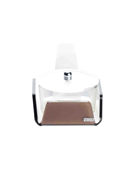 Vesta Home - Formaggera Tonda Like Water·marrone Monosatinato·10,5 X 10,5 X 10 H Th. 5 Mm
