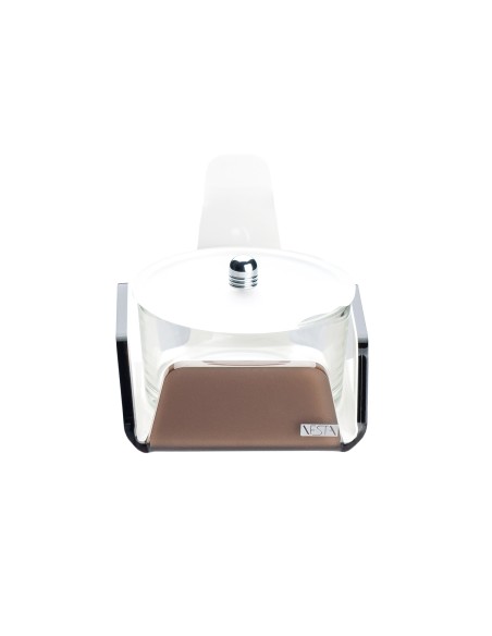 Vesta Home - Formaggera Tonda Like Water·marrone Monosatinato·10,5 X 10,5 X 10 H Th. 5 Mm