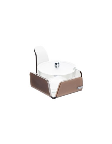 Vesta Home - Formaggera Tonda Like Water·marrone Monosatinato·10,5 X 10,5 X 10 H Th. 5 Mm