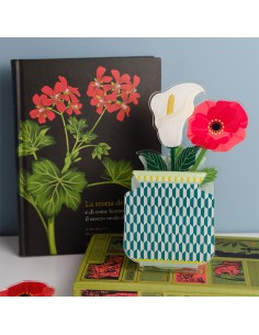 Vesta Home - Vasetto 'nizza' - Special Moments·verde·10,5 X 7 X 12 H Cm Th. 3 Mm Inner Glass Ø6,5 X 8 H Cm 2