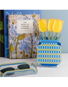 Vesta Home - Vasetto 'nizza' - Special Moments·celeste·10,5 X 7 X 12 H Cm Th. 3 Mm Inner Glass Ø6,5 X 8 H Cm 2