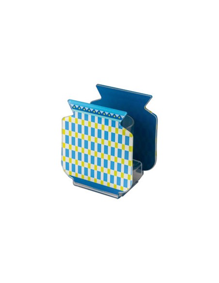 Vesta Home - Vasetto 'nizza' - Special Moments·celeste·10,5 X 7 X 12 H Cm Th. 3 Mm Inner Glass Ø6,5 X 8 H Cm