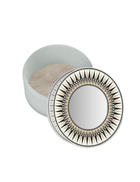 Vesta Home - Happy Beauty - Portagioie Rotondo Piccolo·tortora·ø8 X 5,3 H Cm Mirror Ø41 Mm