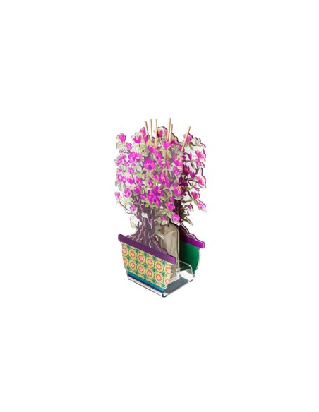 Vesta Home - Profumatore Bonsai Magnolia Piccolo·viola·12,8 X 7,5 X 22 H Cm Th. 3 Mm
