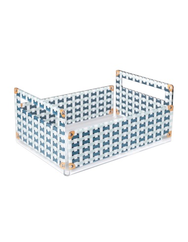 Vesta Home - Cassetta Frutta·celeste·29 X 21 X 13 H Th. 5 Mm