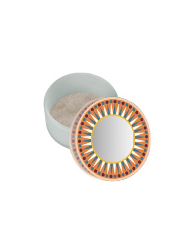 Vesta Home - Happy Beauty - Portagioie Rotondo Piccolo·arancione·ø8 X 5,3 H Cm Mirror Ø41 Mm