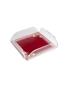 Vesta Home - Vassoio Quadrato Armonia·bordeaux·18,5 X 18,5 X 5 H Cm Th. 4 Mm 2
