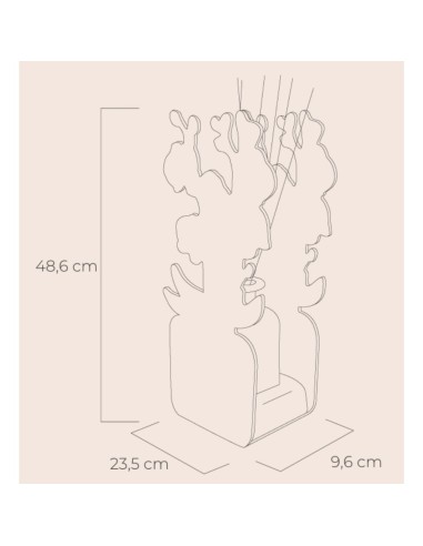 Vesta Home - Livinia Maxi Profumatore Orchidea Rossa 500 Ml·rosso·23,5 X 9,6 X 48,6 H Th. 4 Mm