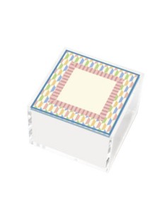 Vesta Home - Happy Beauty - Portagioie Quadrato Piccolo·rosa·6 X 6 X 6 H Cm Th. 3 Mm 2
