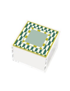 Vesta Home - Happy Beauty - Portagioie Quadrato Piccolo·verde·6 X 6 X 6 H Cm Th. 3 Mm 2